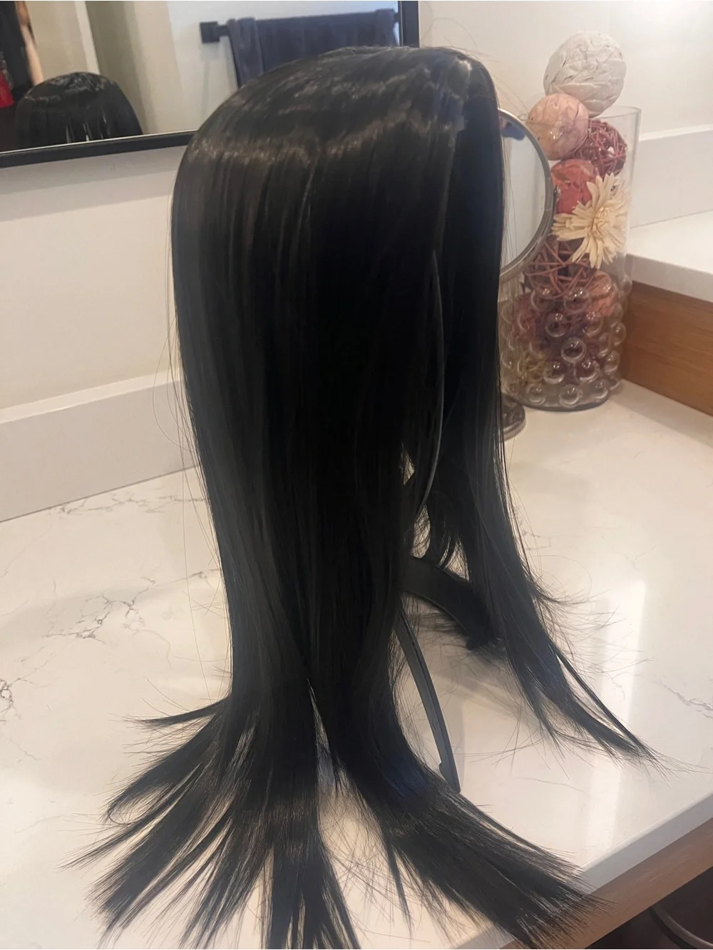 Black/brown Women’s Synthetic Clip in Hair Topper - straight